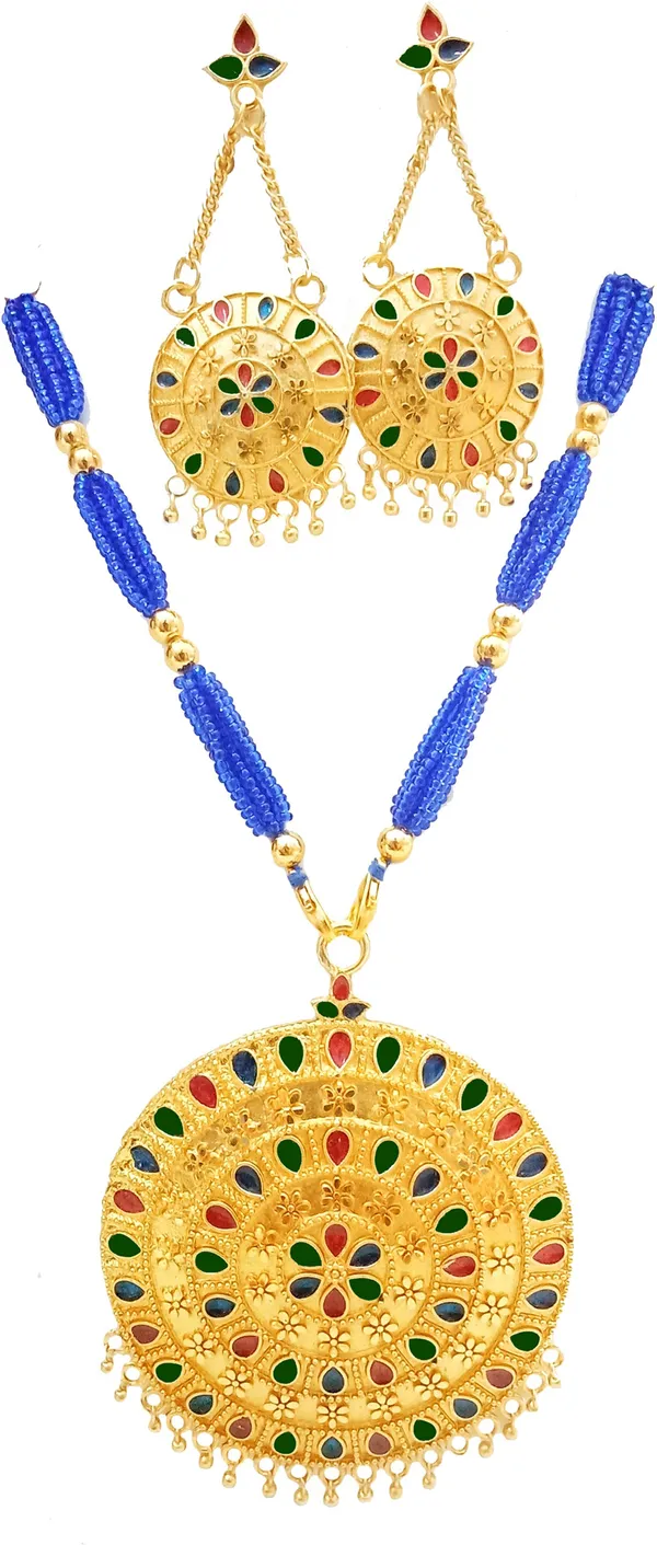Assamese_Traditional_Multi_Colour_Japi_Tassel_Set_For_Women